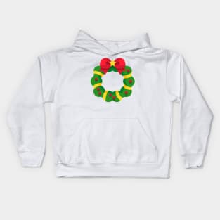 Christmas Wreath Kids Hoodie